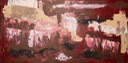 Abstrakt in Rot 40x80 cm
