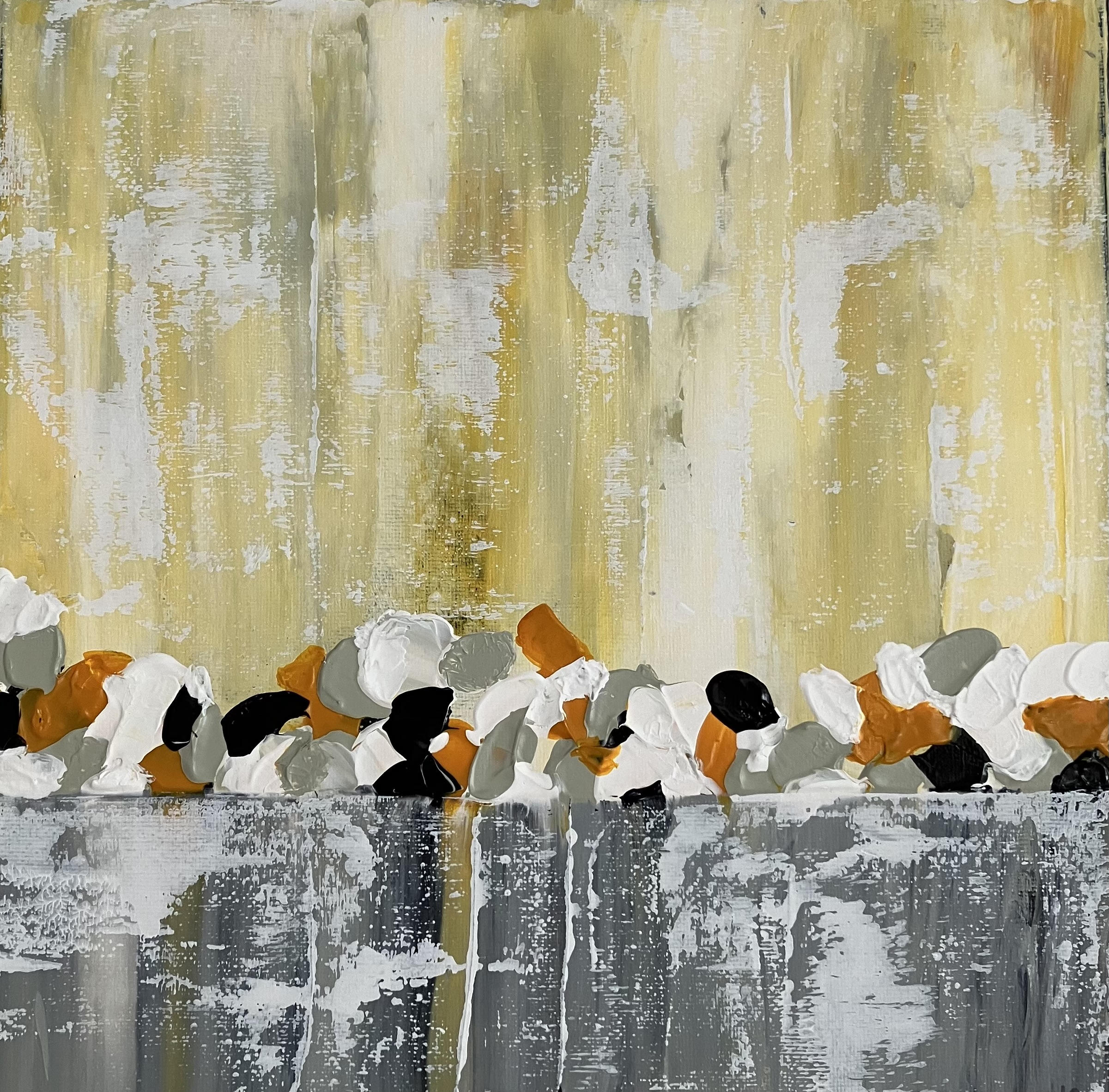 Abstraktes Acrylbild